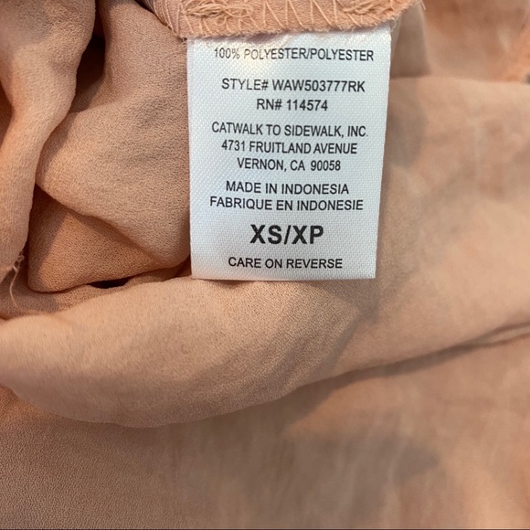 NWT Pleione Pink Off Shoulder Long Sleeve Blouse - Picture 6 of 6